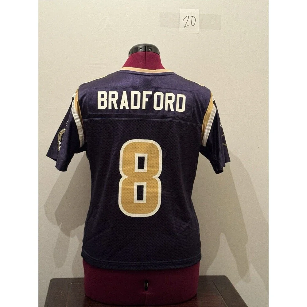 Reebok St Louis Rams Sam Bradford #8 NFL Football Jersey Womens Large